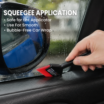 RockRose Agile Handle Mini Squeegee – Vinyl Wrap, Window Tint & PPF Application Tool (3-Pack)