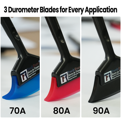 RockRose Agile Handle Mini Squeegee – Vinyl Wrap, Window Tint & PPF Application Tool (3-Pack)
