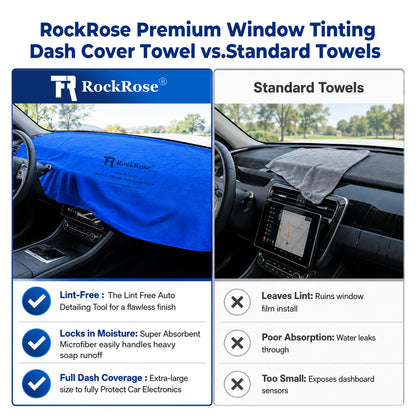 RockRose Car Dashboard Cover – Non-Slip UV Protection, Anti-Glare & Heat Protection