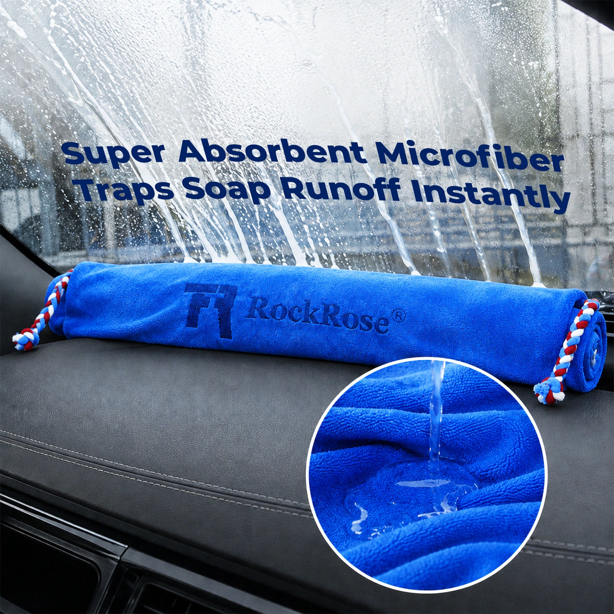 RockRose Car Dashboard Cover – Non-Slip UV Protection, Anti-Glare & Heat Protection
