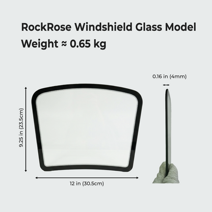 RockRose Demonstration Windshield Glass Model - Automotive Display & Training Prop