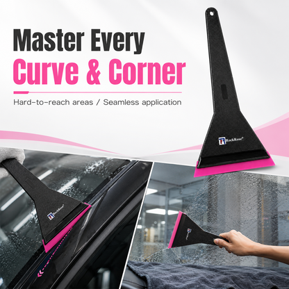 RockRose Long Handle Window Tint Squeegee – Professional Car Tint Tool for Automotive Glass Film, PPF, Vinyl Wrap & Bubble Removal