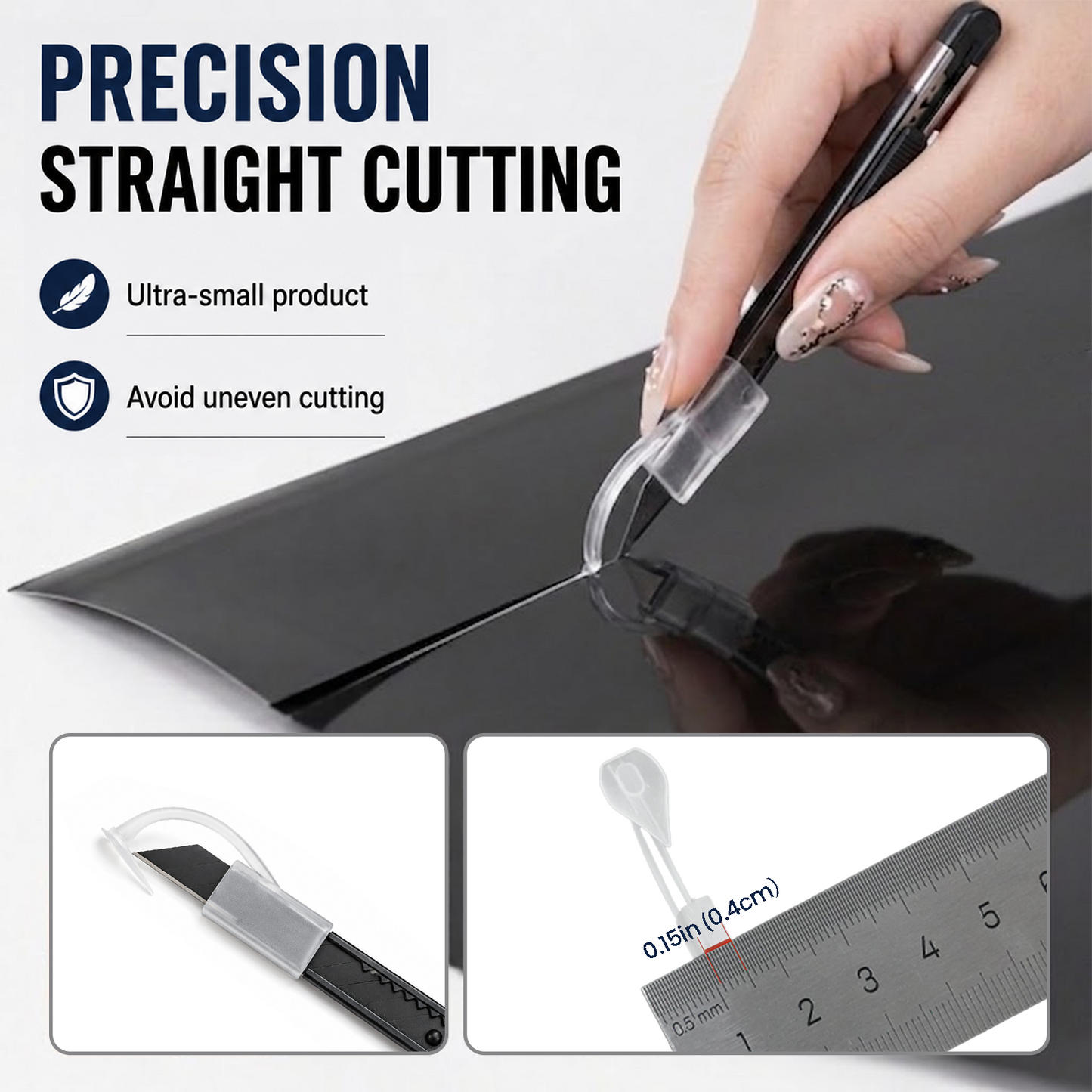 RockRose Precision Window Tint Cutting Shield – 2-Pack Safety Cutting Tool for Car Window Tint, Vinyl Wrap & PPF Installation