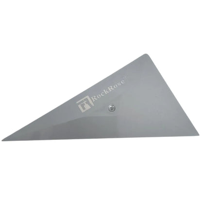 Metal triangle tool with 'RockRover' branding on a white background