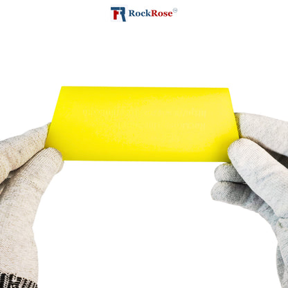 RockRose 5" Bevel Blade Squeegee Tool for Car Cleaning & Detailing - Comfortable Grip Hand Squeegee for Car Windows Tinting - Car Window Hand Squeegee for Vinyl Wrap Installation - Yellow