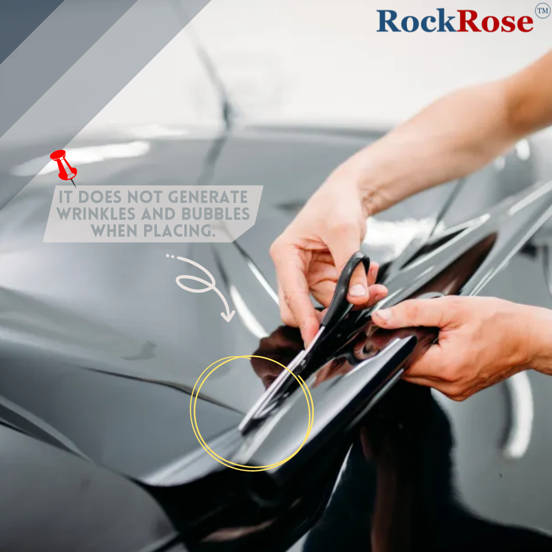 Rockrose Brushed Electroplated Vinyl Wrap for Vehicle Detailing & Customization - Premium Car Wrap Vinyl Film with Air Release Feature - UV Resistance Adhesive Back Automotive Vinyl Wrap