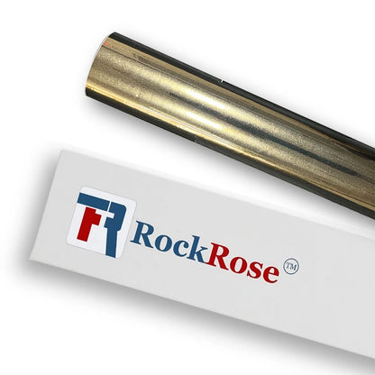 Roll of gold foil with RockRose branding on a white background color charm tungsten gold