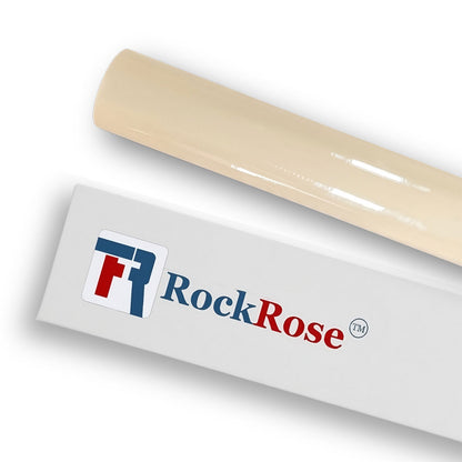 RockRose Ultra-Gloss Vinyl Wrap - Car Wrap Film for Interior Applications - Air Release Feature Vehicle Wrap Vinyl - UV Resistance Adhesive Back Automotive Vinyl - Lemon Chiffon