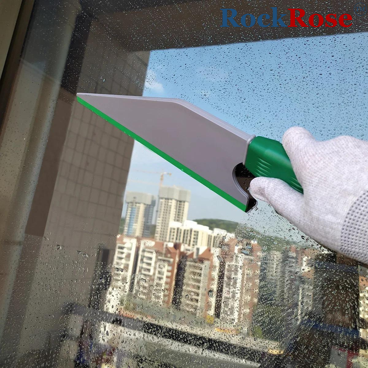 RockRose 15 inch Big Titan Window Tint Squeegee - Car or Building Window Glass Cleaning Scraper Ergonomic Handle Tint Water Ice Removal Wiper Household Hand Tool for Large Area (1)