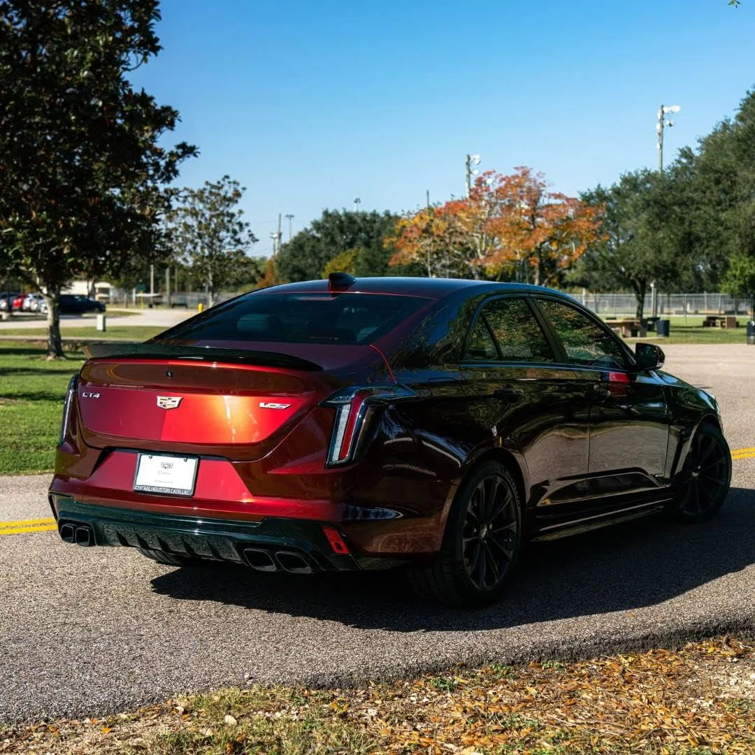 lincoln cherry red metallic vinyl wrap