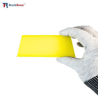 RockRose 5" Bevel Blade Squeegee Tool for Car Cleaning & Detailing - Comfortable Grip Hand Squeegee for Car Windows Tinting - Car Window Hand Squeegee for Vinyl Wrap Installation - Yellow