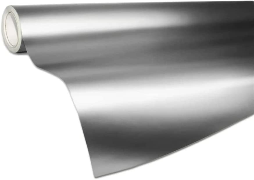 Rockrose Brushed Electroplated Vinyl Wrap for Vehicle Detailing & Customization - Premium Car Wrap Vinyl Film with Air Release Feature - UV Resistance Adhesive Back Automotive Vinyl Wrap