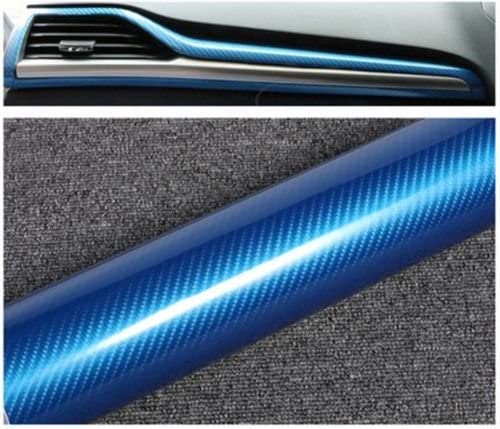 Rockrose 5D Carbon Fiber Vinyl Wrap with Self-Adhesive Back - Carbon Fiber Vinyl Wrap for Cars with Air Release Feature for Installation - Twill Weave Style Vinyl Car Wrap