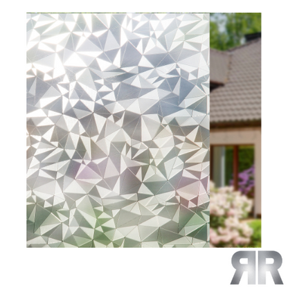 RockRose™ Cut Glass Anti-UV Privacy Window Film